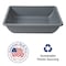 American Built Pro Utility Storage Tote, 26 in L x 20 in W x 7 in H, Gray, High-Density Polyethylene (HDPE), 5 PK T2620 P5 - alternate 4